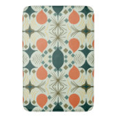 Boho Geometric Diamond Mint Pattern Badmat (Voorkant Verticaal)