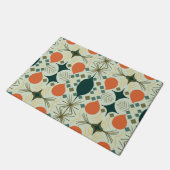 Boho Geometric Diamond Mint Pattern Deurmat (Schuin)