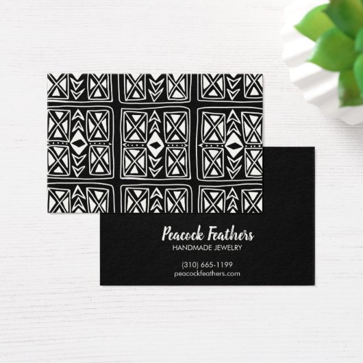 Boho Geometric Earring Ketting Jewelry Display Visitekaartje (Bureau)