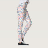 Boho Geometric Stitchwork Floral Seamless Leggings (Rechts)