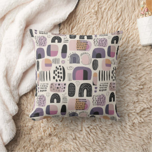 Boho geometrisch abstract patroon kussen