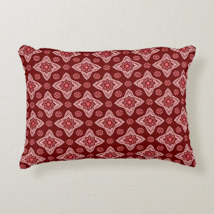 Boho geometrisch bloemenpatroon Accent Kussen