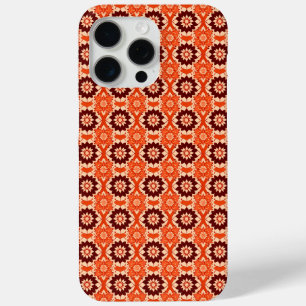 Boho geometrisch bloemenpatroon iPhone 15 Pro Max Hoesje