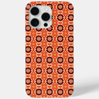 Boho geometrisch bloemenpatroon iPhone 15 Pro Max Hoesje