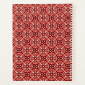 Boho geometrisch bloemenpatroon Planner (Achterkant)