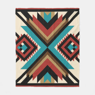 Boho Geometrisch Fleece Deken