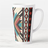 Boho Geometrisch Latte Mok (Rechts)