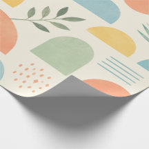 Boho geometrisch tropisch inpakpapier
