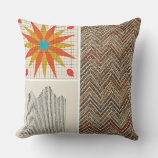 Boho geometrische kussen – aardse textielkussen 