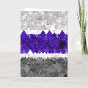 Boho Geometrische Mod Retro Greygender Pride Vlag Bedankkaart