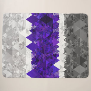 Boho Geometrische Mod Retro Greygender Pride Vlag Sherpa Deken