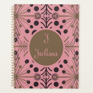 Boho Geometrische Pijl Roze Gepersonaliseerd Planner