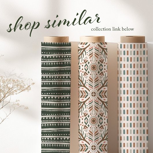 Boho geometrische volkskunst cadeaupapier