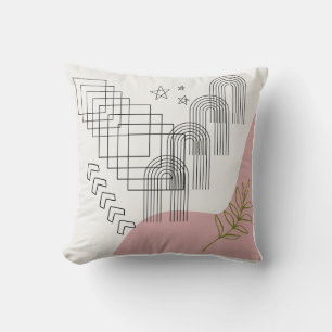 "Boho Geometry Pillow - Modern Boheems accent" Kussen