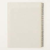 Boho gepersonaliseerde jaarplanner met aangepaste planner (Achterkant)