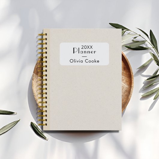 Boho gepersonaliseerde jaarplanner met aangepaste planner