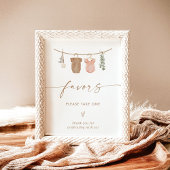 Boho Geslacht onthullen gunsten teken | Het teken Poster