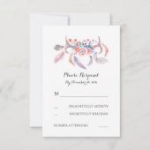 Boho gewei bruiloft RSVP (Voorkant)