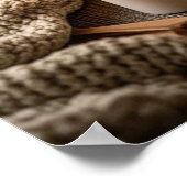 Boho Gezellige Warme Kaarsverlichting Poster (Hoek)