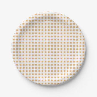 Boho Gingham Pattern Papieren Bordje
