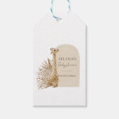 Boho Giraffe Baby shower Cadeaulabel (Voorkant)