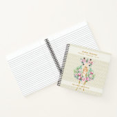 Boho GIRAFFE Baby shower Planner Notitieboek Journ (Binnen)
