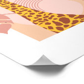 Boho Giraffe Jungle Plante Poster Mur Art (Coin)