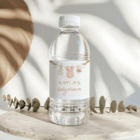 Boho Girl Clothesline Baby shower Étiquette d'eau