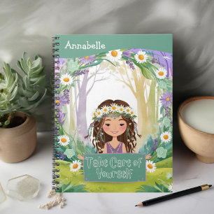 Boho Girl Green - Zorg goed voor jezelf Notitieboek