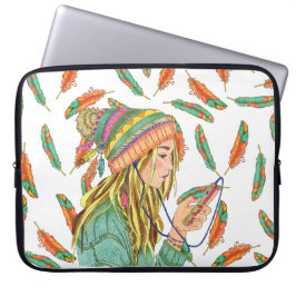 Boho Girl-laptophoes Laptop Sleeve