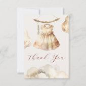 Boho Girl tenue Baby shower Merci (Devant)