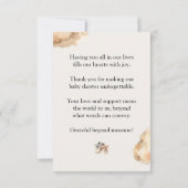 Boho Girl tenue Baby shower Merci (Dos)