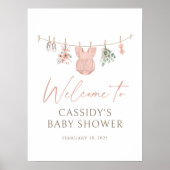 Boho Girl Vêtements de bébé Baby shower Affiche de (Devant)