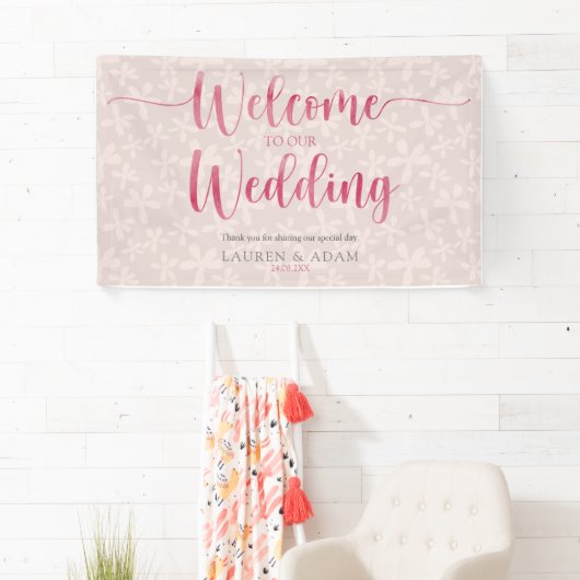 Boho Girly Pink Wedding Spandoek (Insitu)
