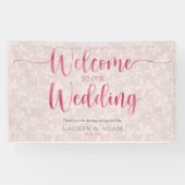 Boho Girly Pink Wedding Spandoek (Horizontaal)