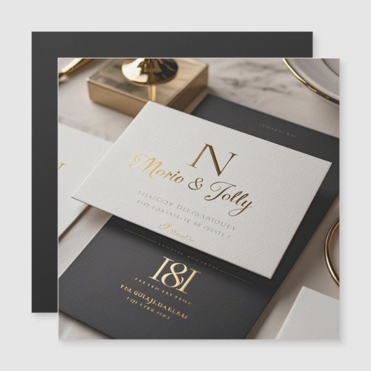 Boho Glam Faire-part de mariage (Devant / Derrière)