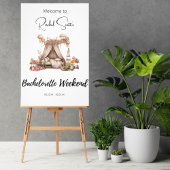 Boho Glamping Bachelorette Party Affiche de bienve