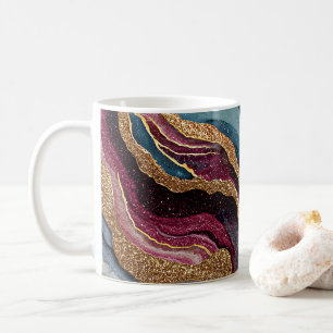 Boho Glitter Agate Koffiemok