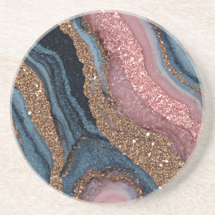 Boho Glitter Agate Onderzetter