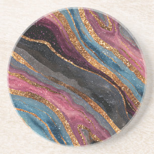 Boho Glitter Agate Onderzetter