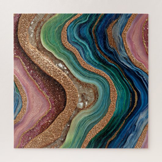 Boho Glitter Agate Puzzel (Verticaal)