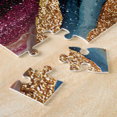 Boho Glitter Agate Puzzel (Zijkant)