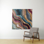 Boho Glitter Agate Wandtapijt Wandkleed (In situ)