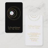 *~* Boho Gold Geometric Mandala Sacred Geometry Visitekaartje (Voorkant / Achterkant)