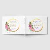 Boho Gold Rose Floral Aquarelle Livre d'or (Complet)