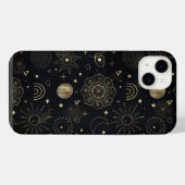 Boho Gold Space doodles Black Design (Verso Horizontal)