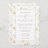 Boho Gold Space doodles White Design Kaart (Voorkant / Achterkant)
