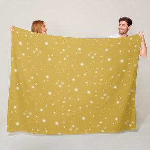 Boho Gold Starlight Fleece Deken