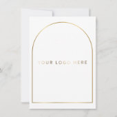 Boho Golden Arch Evenement Logo DIGITAL MENU Kaart (Achterkant)