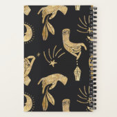 Boho Golden Hands Magische Spiraalvormige Notitieb Notitieboek (Achterkant)